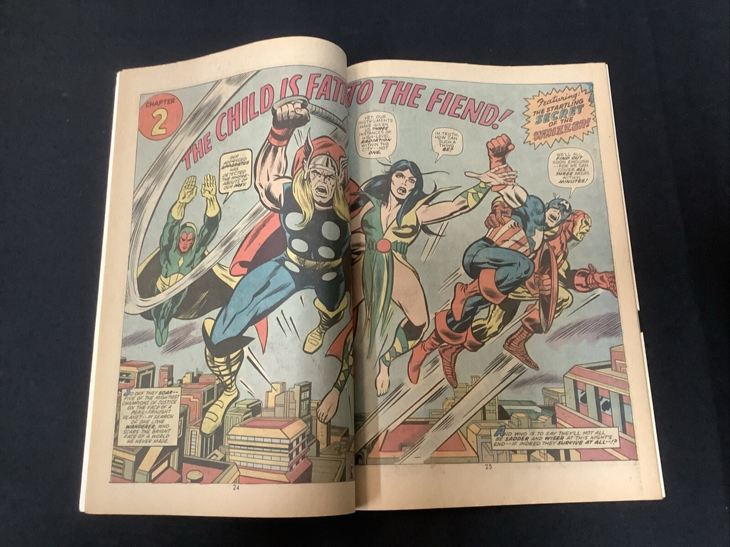 Giant-Size The Avengers #1 (1974) F/VF (7.0) Roy Thomas, .5” x .5”missing Piece