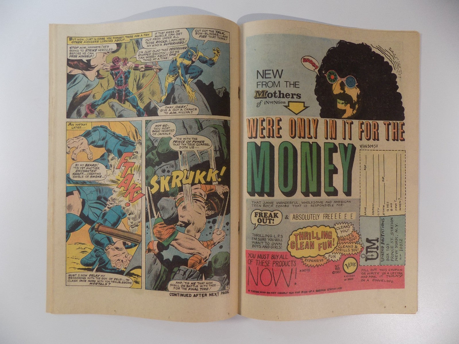 Avengers #50 Marvel Comic March 1968 Fine-