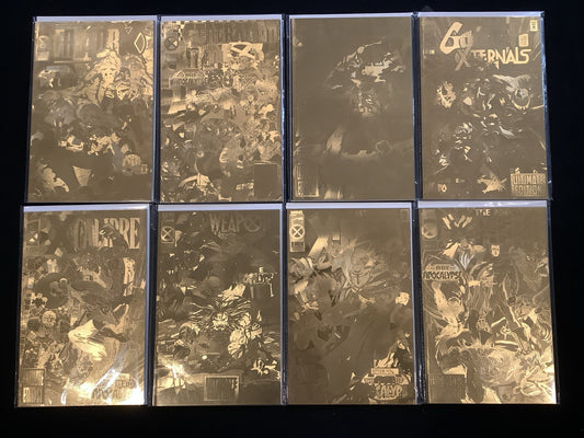 Marvel Age Of Apocalypse Gold Foil Comic Lot, 8 Comics, See Pics/Description