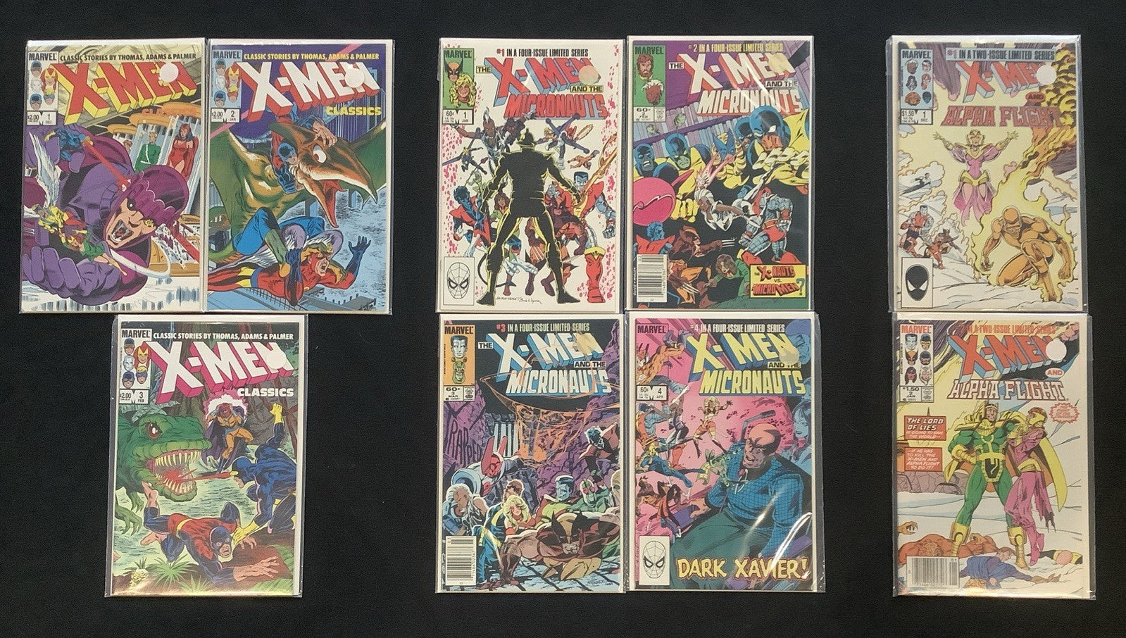 X-Men Comic Bundle: X-Men Classics #1-3, Micronauts #1-4, Alpha Flight #1-2