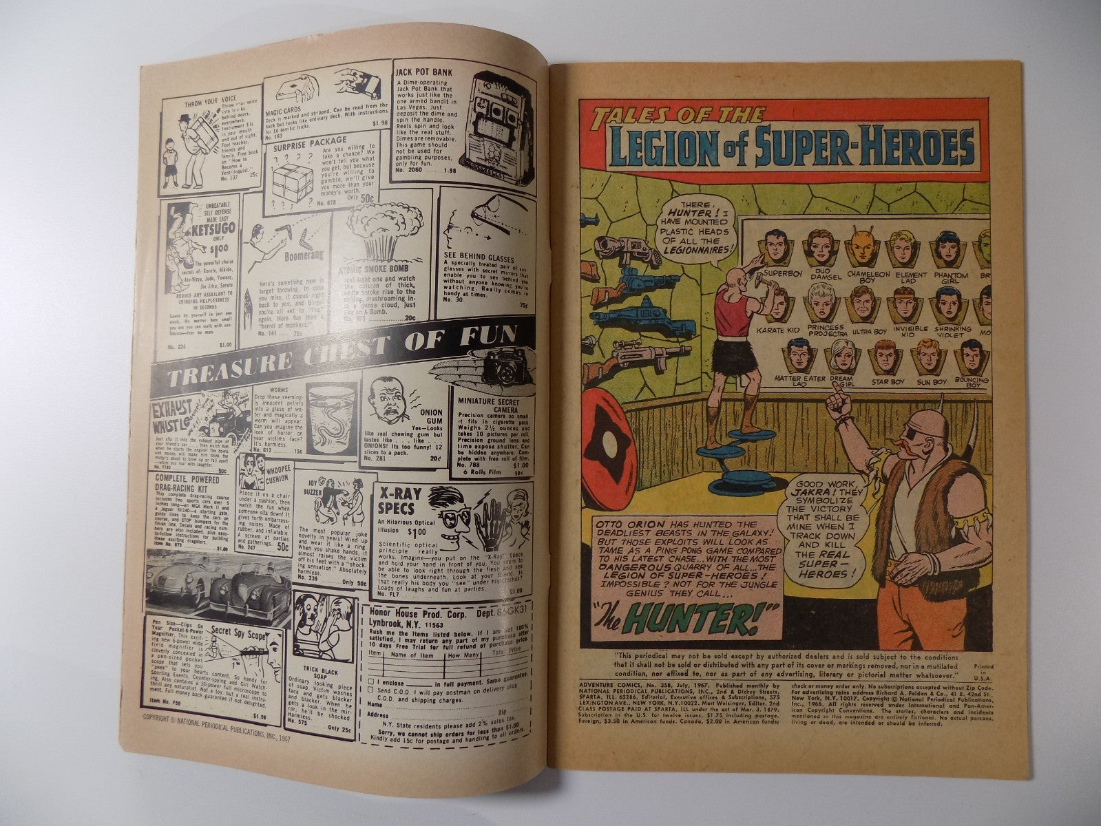 Adventure Comics #358 DC Comics Fine+ July 1967