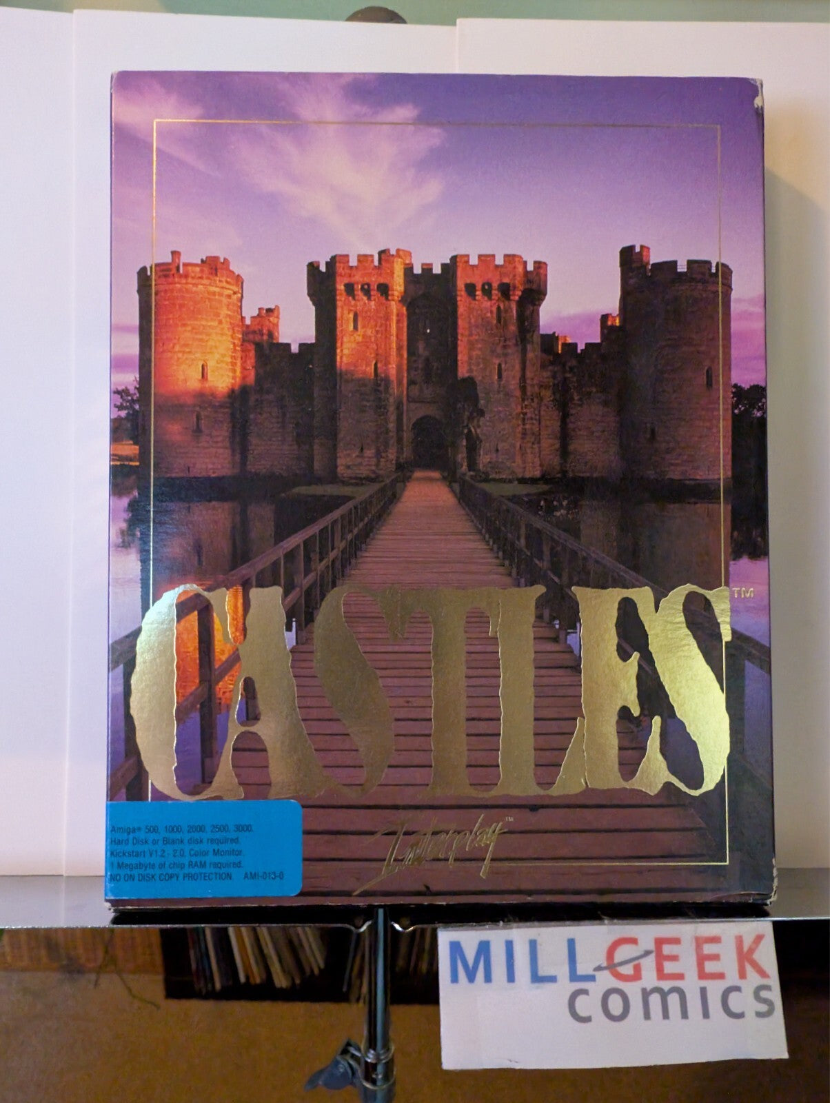 Castles, Interplay, 3.5" discs (1991 Amiga) US Complete Big Box -JD