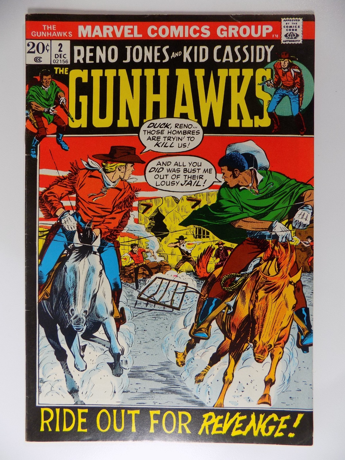 Gunhawks #1-7 Marvel Comics 1972-73