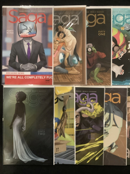 Saga #49-72 + #1 Image Firsts Comic Lot, Image, Fiona Staples/Brian K. Vaughn