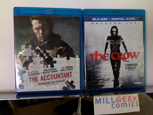 The Accountant / The Crow, 2 Movie Set (Blu-Ray) -JD