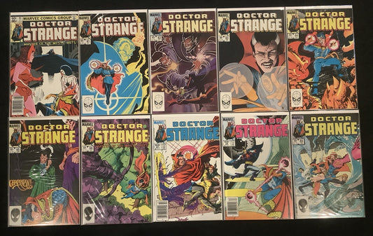 Doctor Strange #60-80 Comic Lot, Marvel, Peter B. Gillis, 1st Team Up With Blade