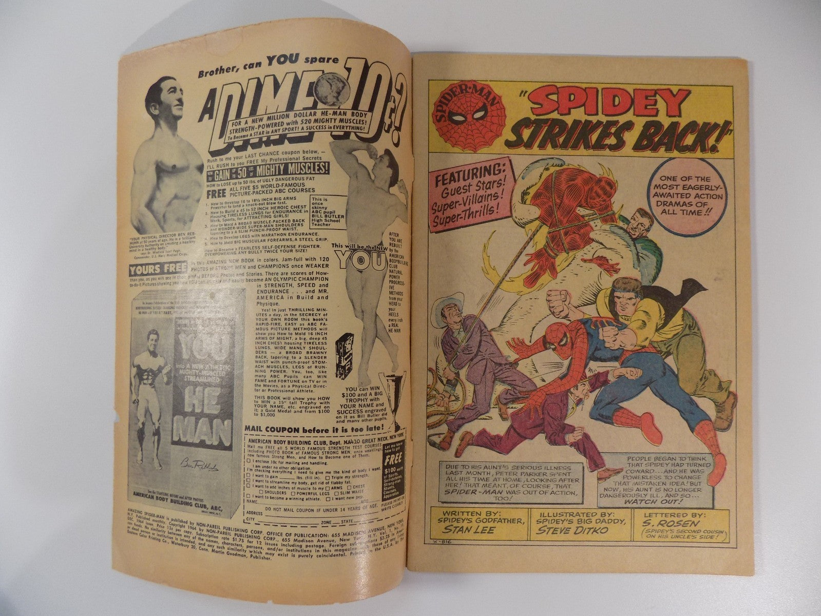 Amazing Spider-Man #19 Marvel Comic December 1964 Fine-