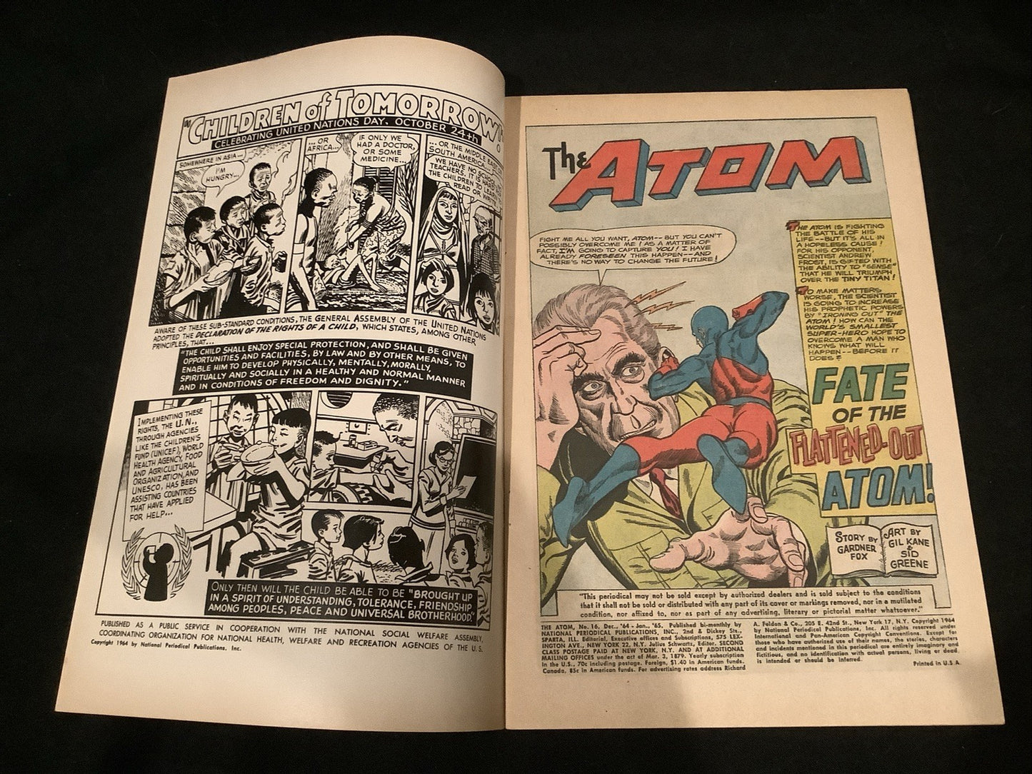 The Atom #16 (DC Comics) Fine (6.0) Cover + 3 Outer Wraps Detached Lower Staple