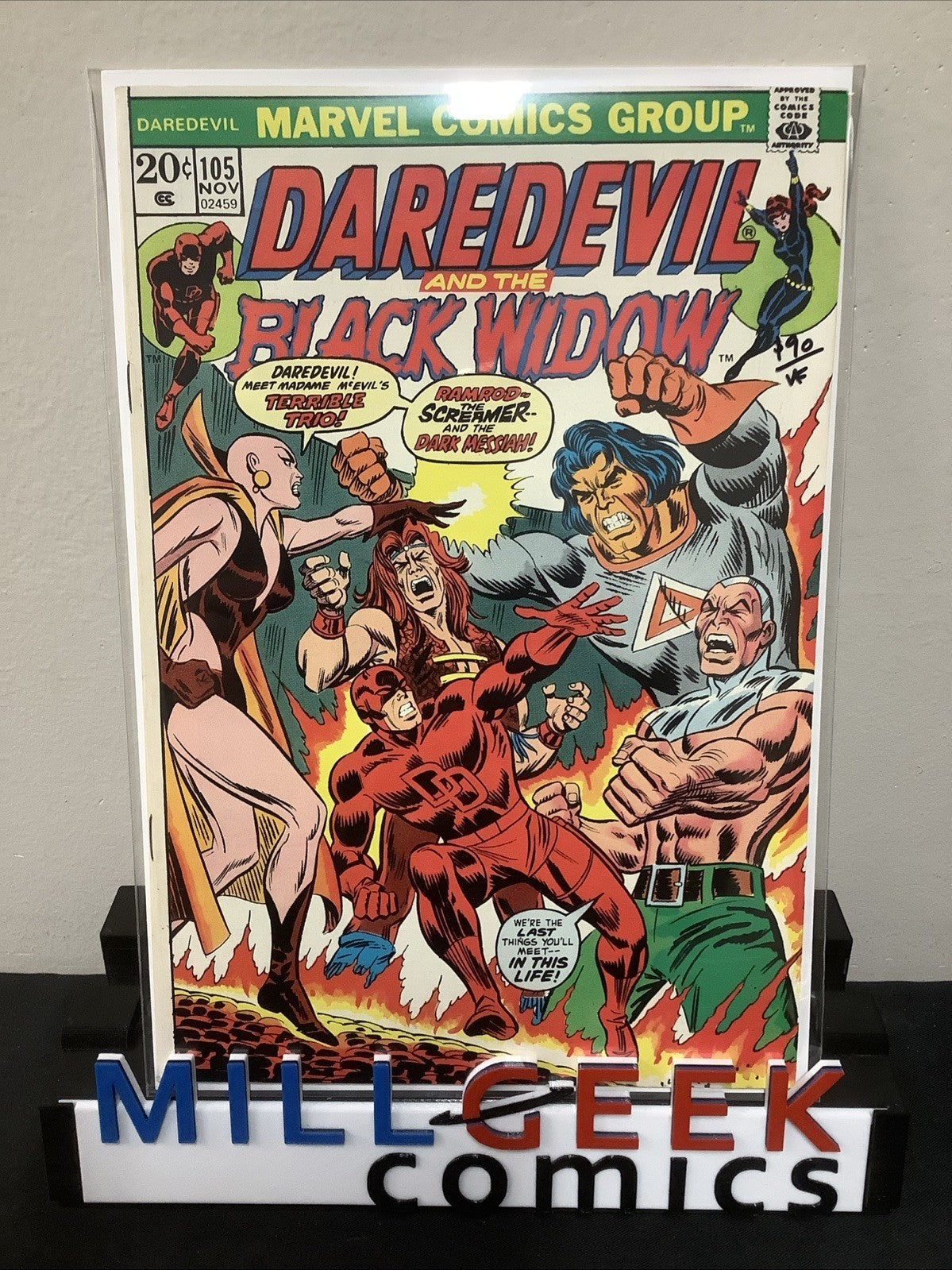 Daredevil #105 (Marvel Comics November 1973) VF (8.0) Cover + Origin Moondragon