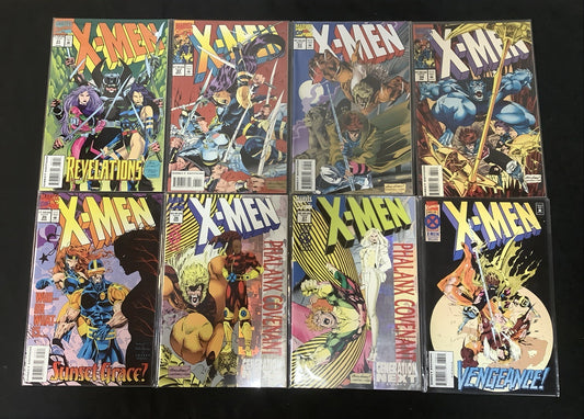 X-Men #31-38 Comic Lot, Marvel Comics, 1st App Blink, Holo-Foil Covers, 1994