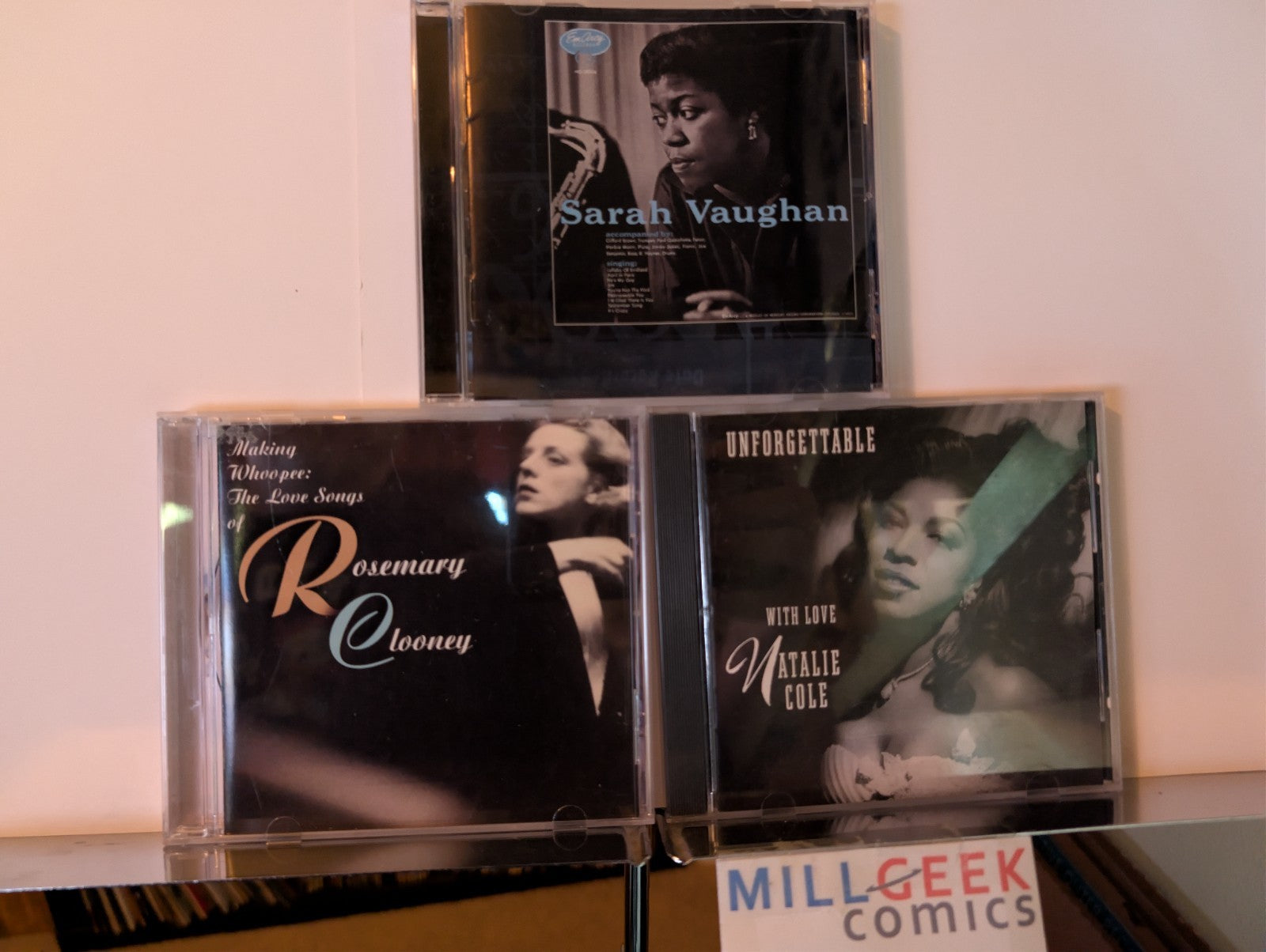 Smooth Jazz 3 CD lot (Sarah Vaughan, Rosemary Clooney, Natalie Cole)-JD