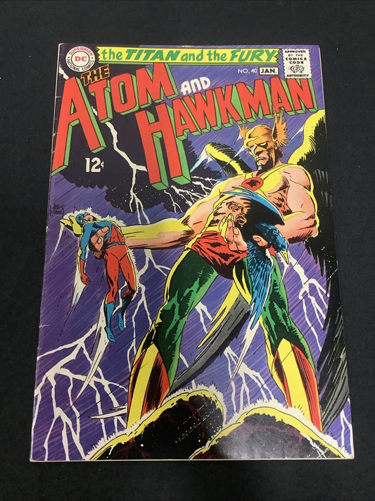 The Atom & Hawkman #40 (DC Comics January 1969) VF- (7.5) Gardner Fox/Joe Kubert