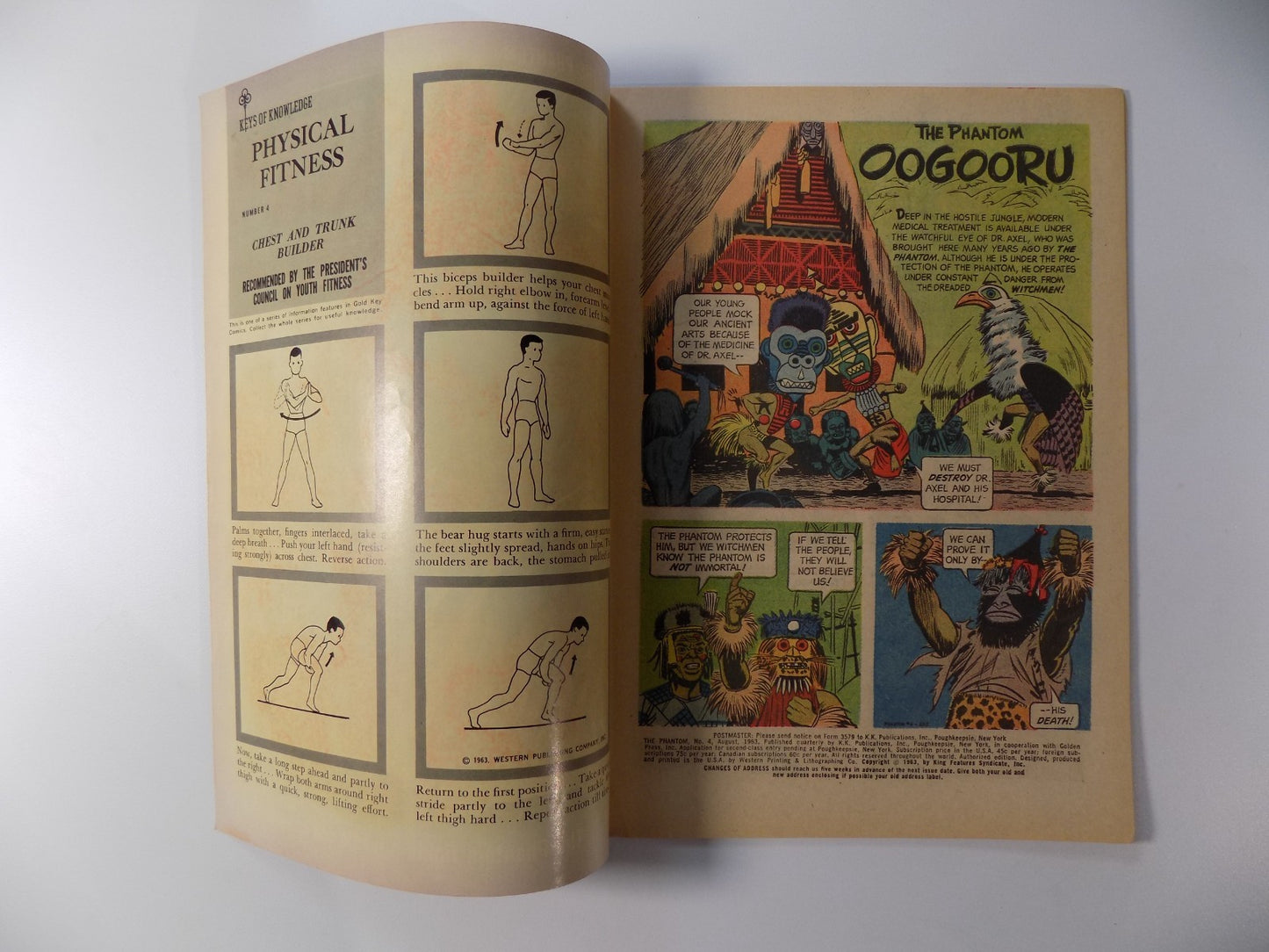 Phantom #4 Gold Key Comic August 1963 Fine