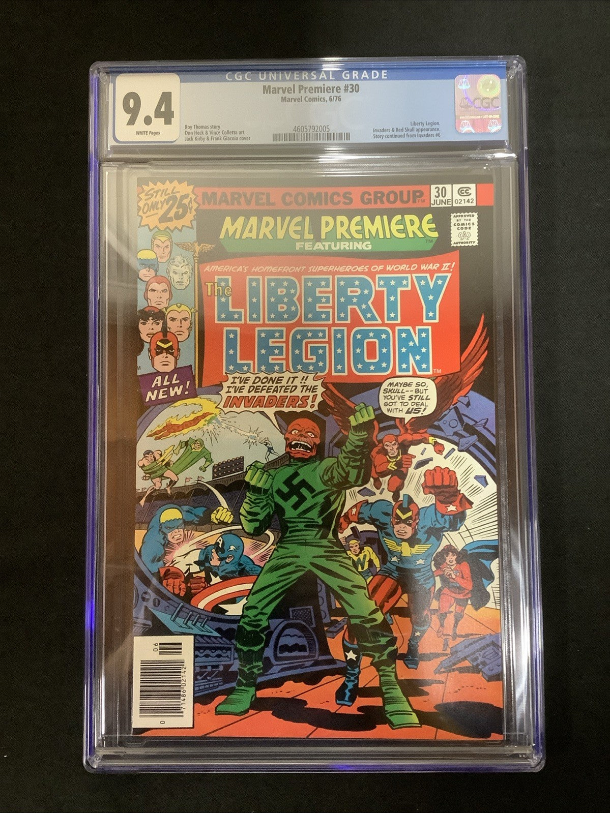 Marvel Premiere #30 (Marvel Comics June 1976) CGC Graded 9.4 (NM) White Pages