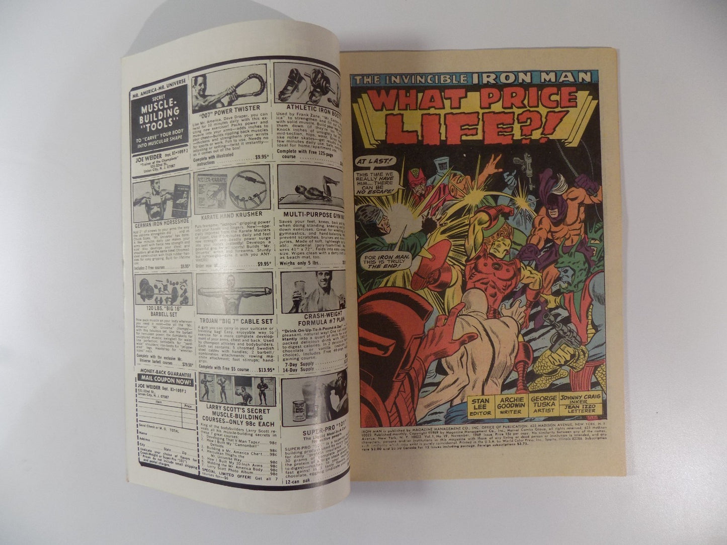 Iron Man #19 Marvel Comic November 1969 Very Fine
