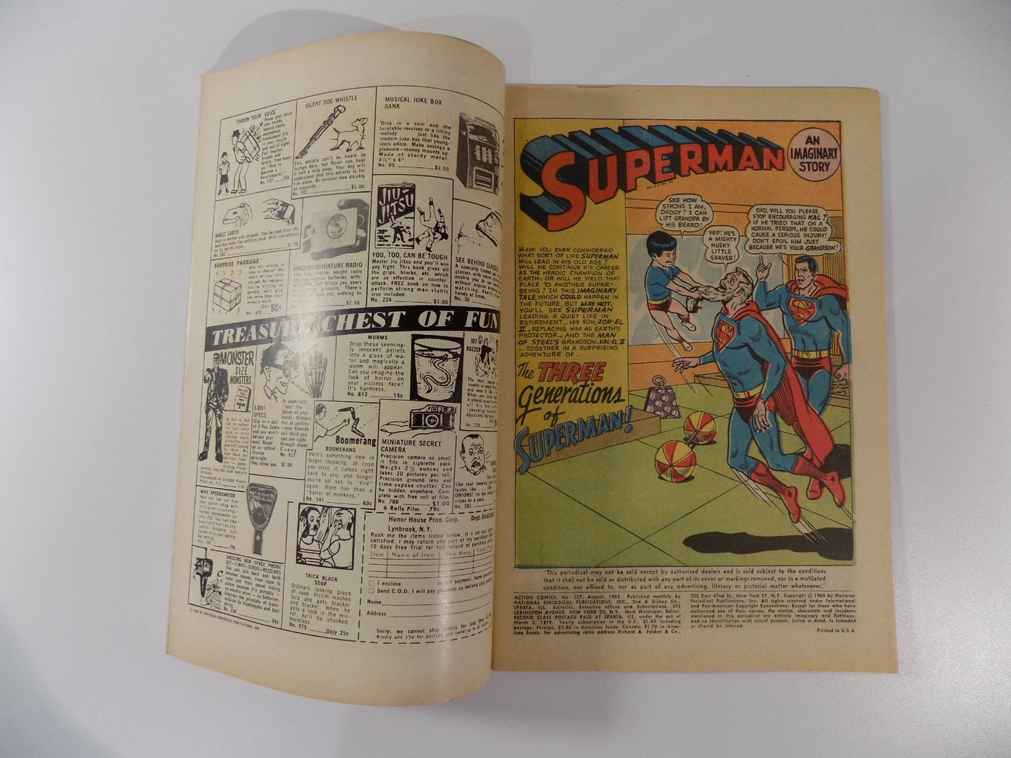 Action #327 DC Comic August 1965 Very Fine+