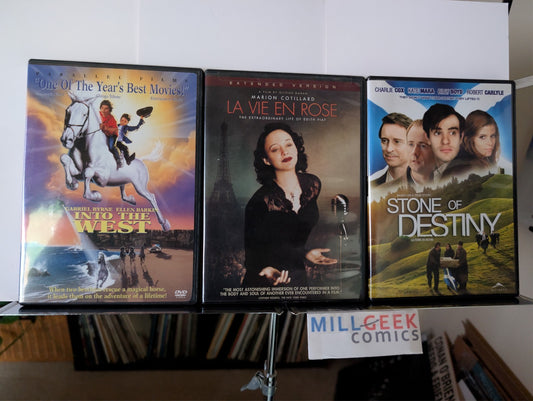 Into the West / La Vie En Rose / Stone of Destiny, 3 Movie Set (DVD) Like New-JD