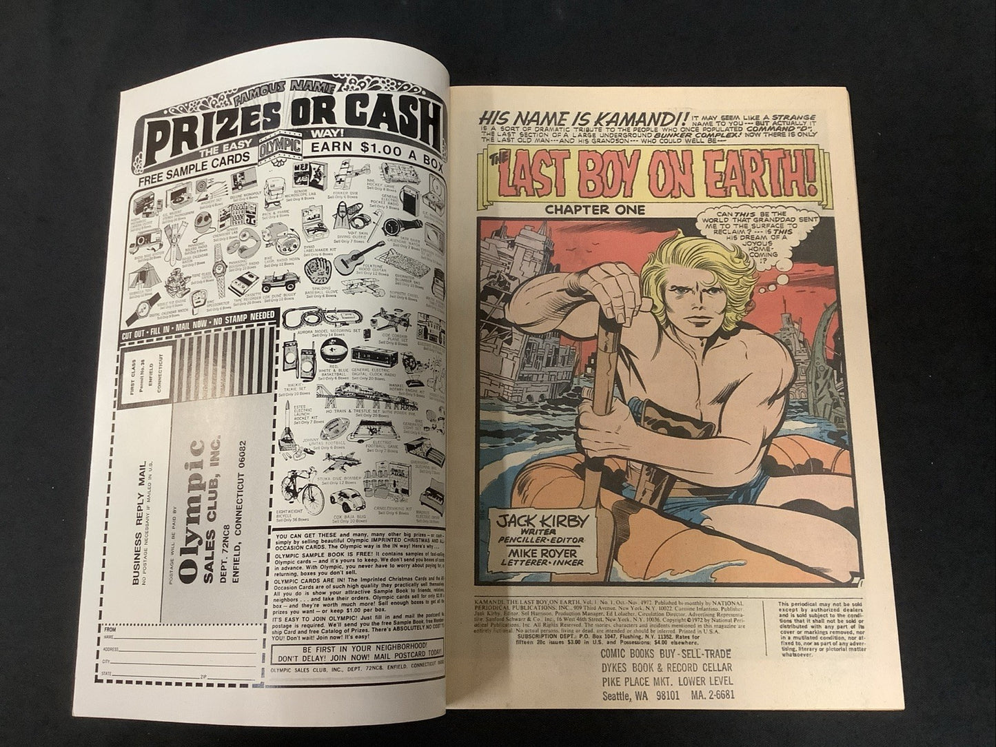 Kamandi, the Last Boy on Earth #1 (DC Comics October-November 1972) VF/NM (9.0)