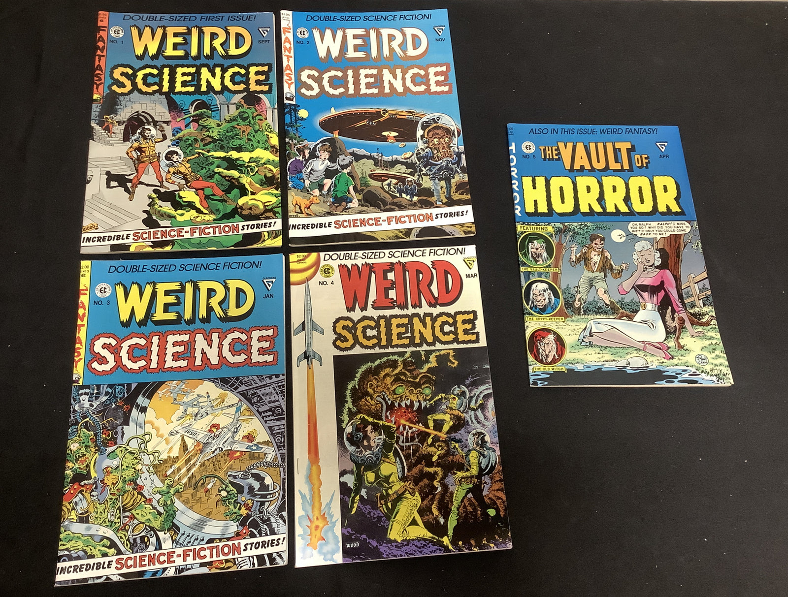 EC Comics Reprint Bundle, Weird Science #1-4, Vault Of Horror #5, Gladstone
