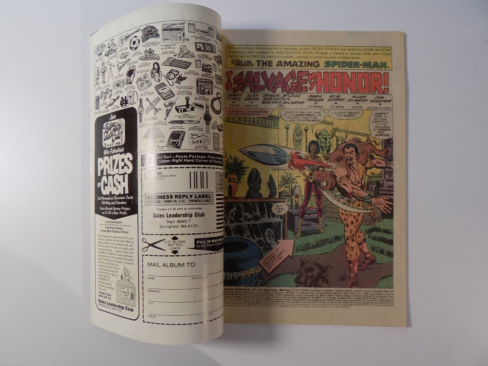 Amazing Spider-Man #209 Marvel Comic Very Fine+ October 1980