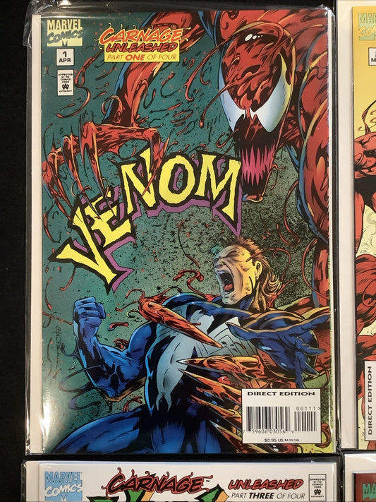 Venom: Carnage Unleashed #1-4 Complete Comic Set, Marvel Comics, Hama/Wildman