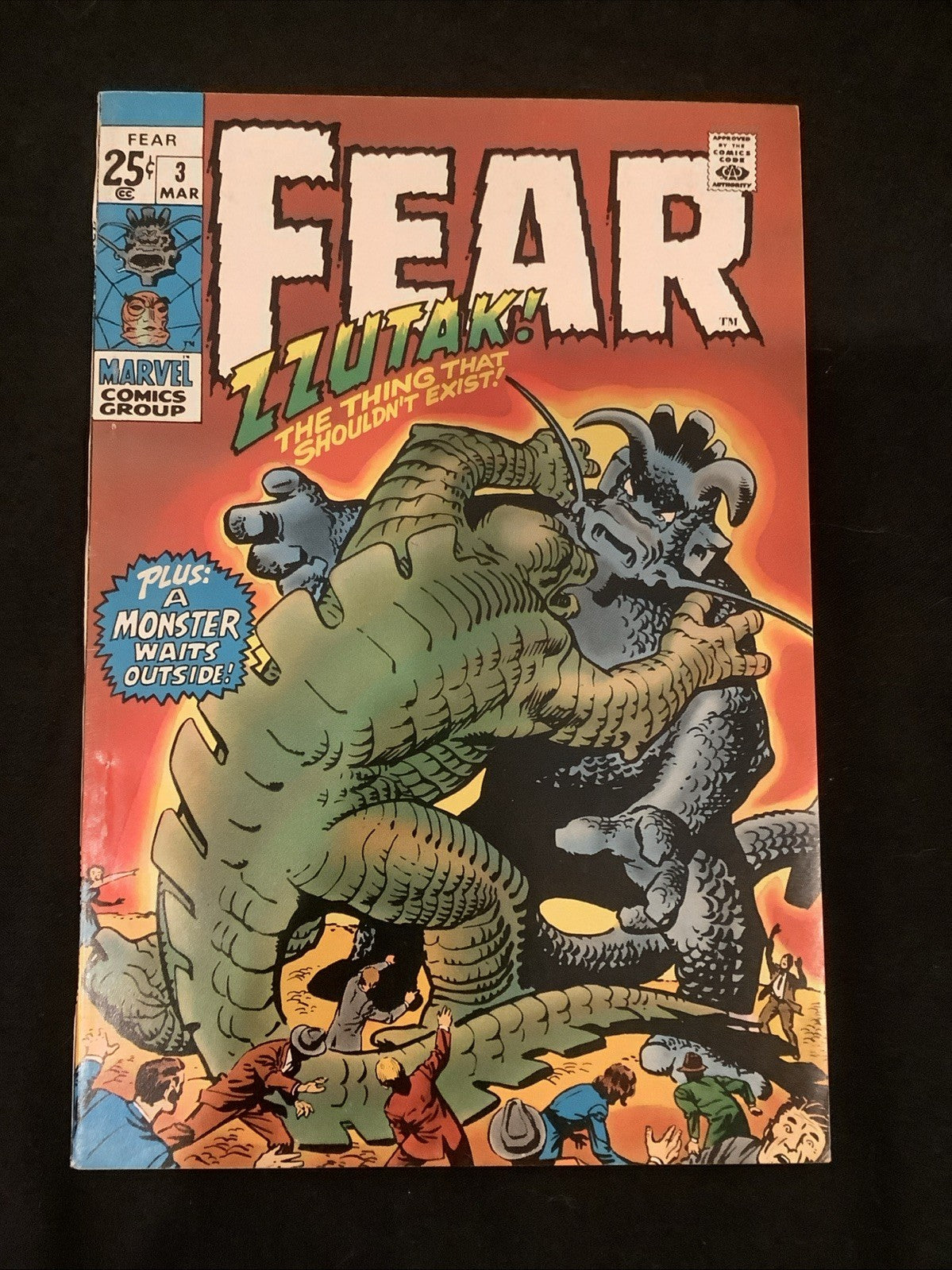 Fear #3 (Marvel Comics March 1971) VF+ (8.5) Classic Marvel Monsters! Zzutak!