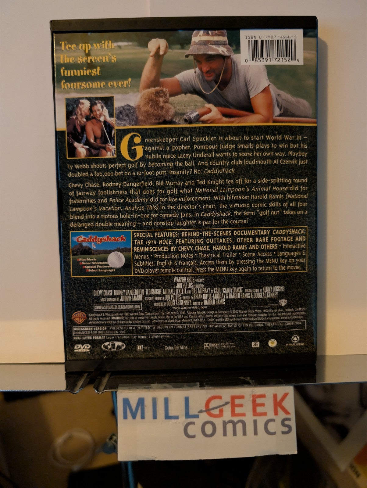 K-19 / Gladiator / Miller's Crossing / Caddyshack, 4 Movie Set (DVD) -JD