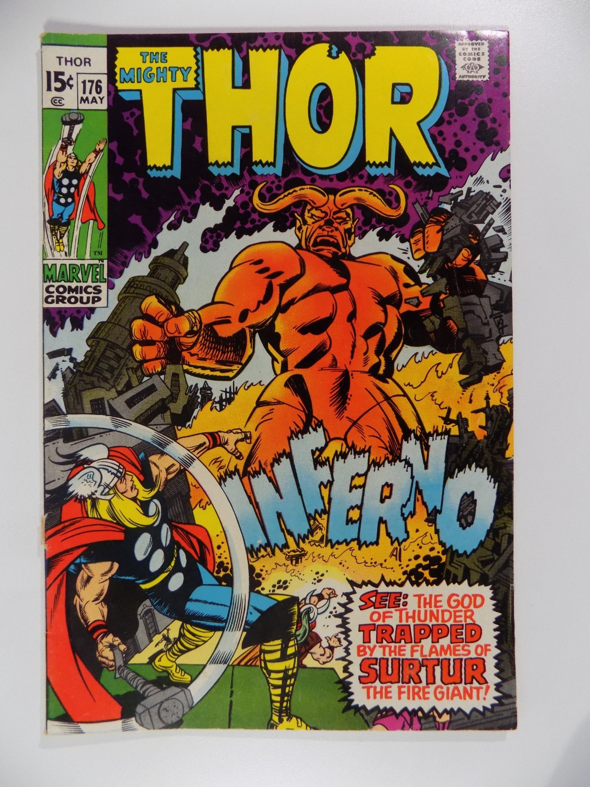 Thor #176 Marvel Comic May 1970 Fine/Very Fine