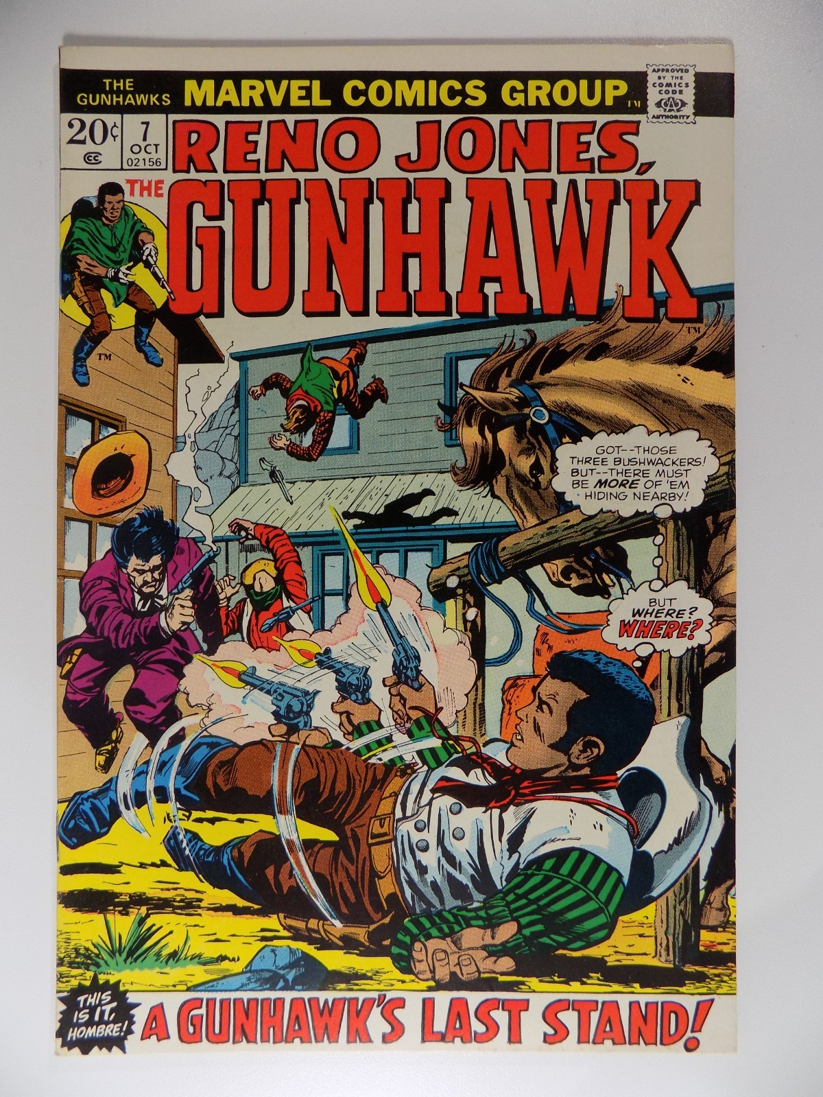 Gunhawks #1-7 Marvel Comics 1972-73
