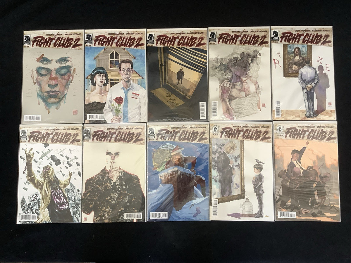 Fight Club 2 #1-10 Complete Comic Series, Dark Horse Comics, Chuck Palahniuk