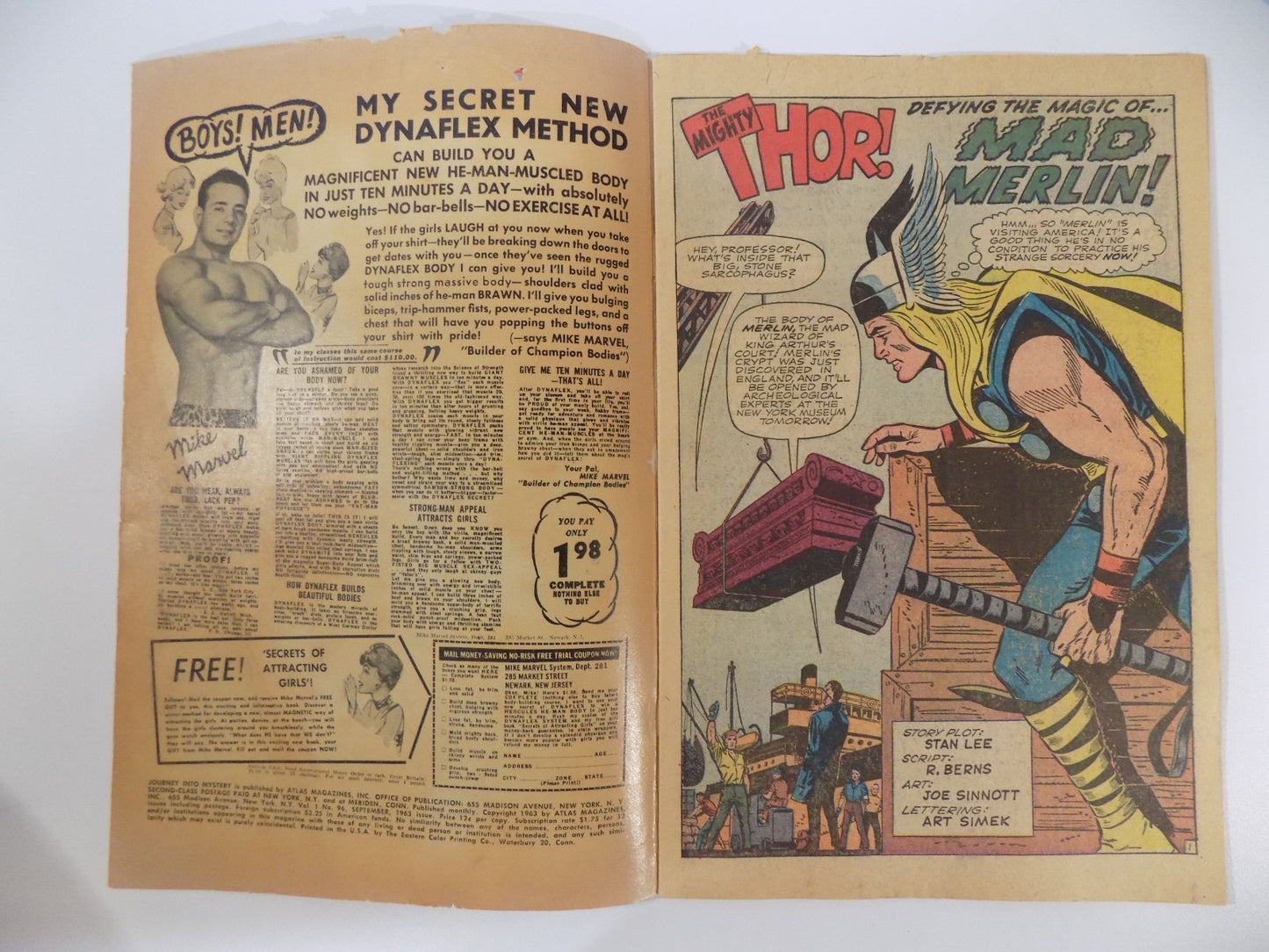 Journey into Mystery #96 Marvel Comic Fine- September 1963