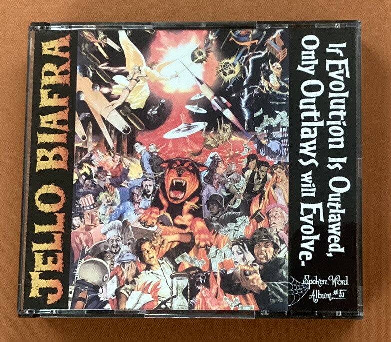 Jello Biafra, Spoken Word, LP + If Evolution Is Outlawed, CD (like New) -JD