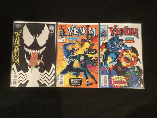 Venom the Enemy Within #1-3 Complete Comic Set, Marvel, Glow In The Dark Cover