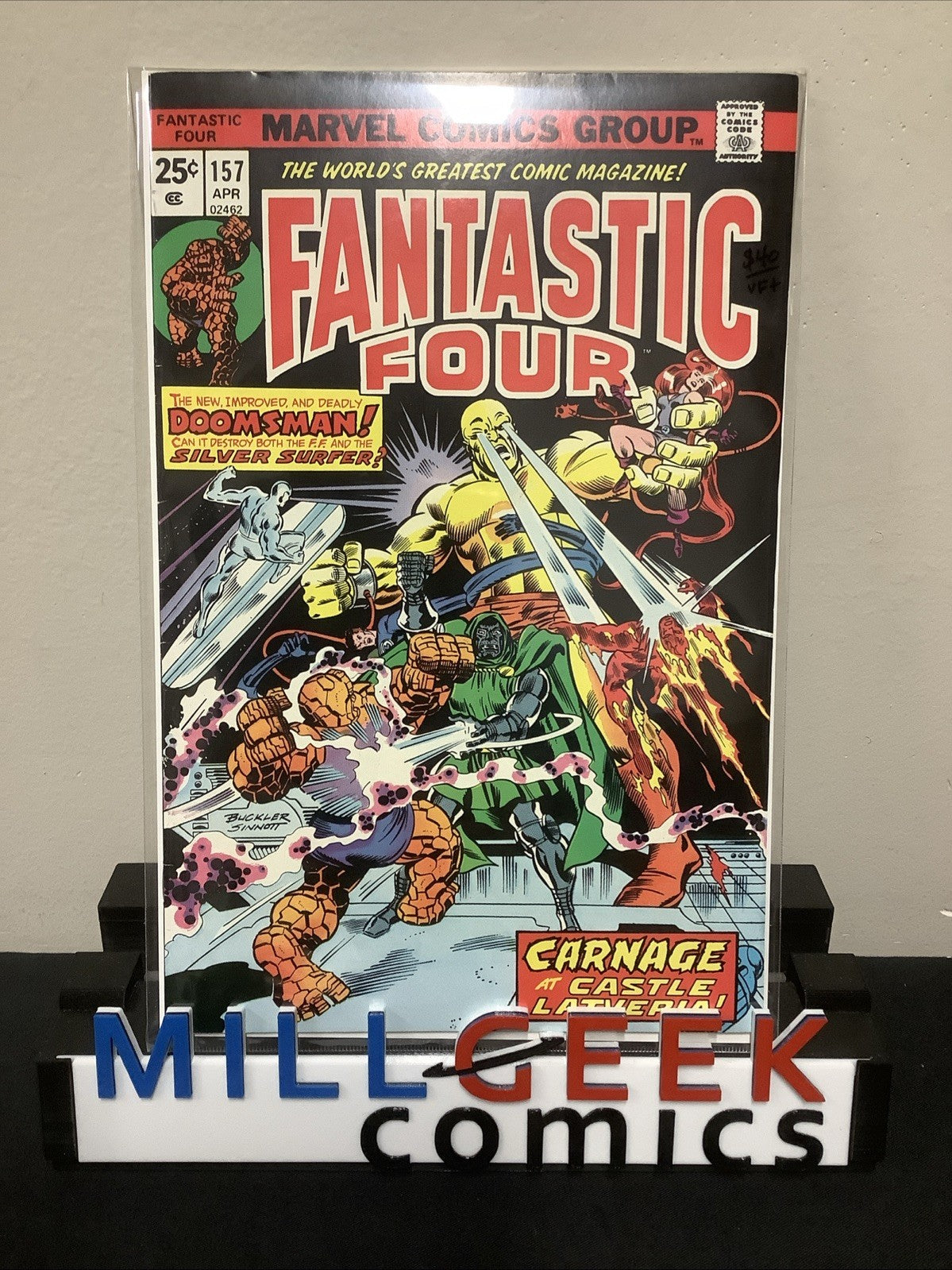 Fantastic Four #157 (Marvel Comics April 1975) VF+ (8.5) Roy Thomas/Rich Buckler