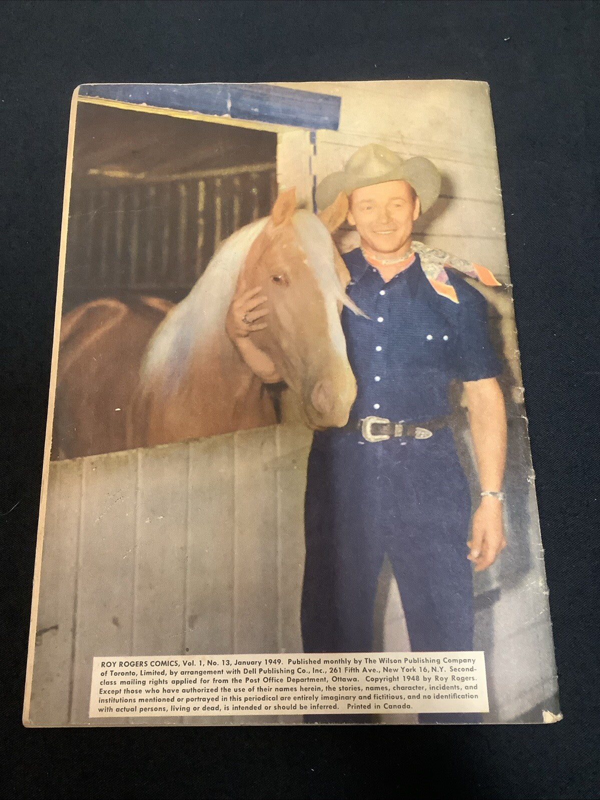 Roy Rogers Comics #13 (1949) 4.5 (VG+) 3 Inner Wraps Detached Lower Staple