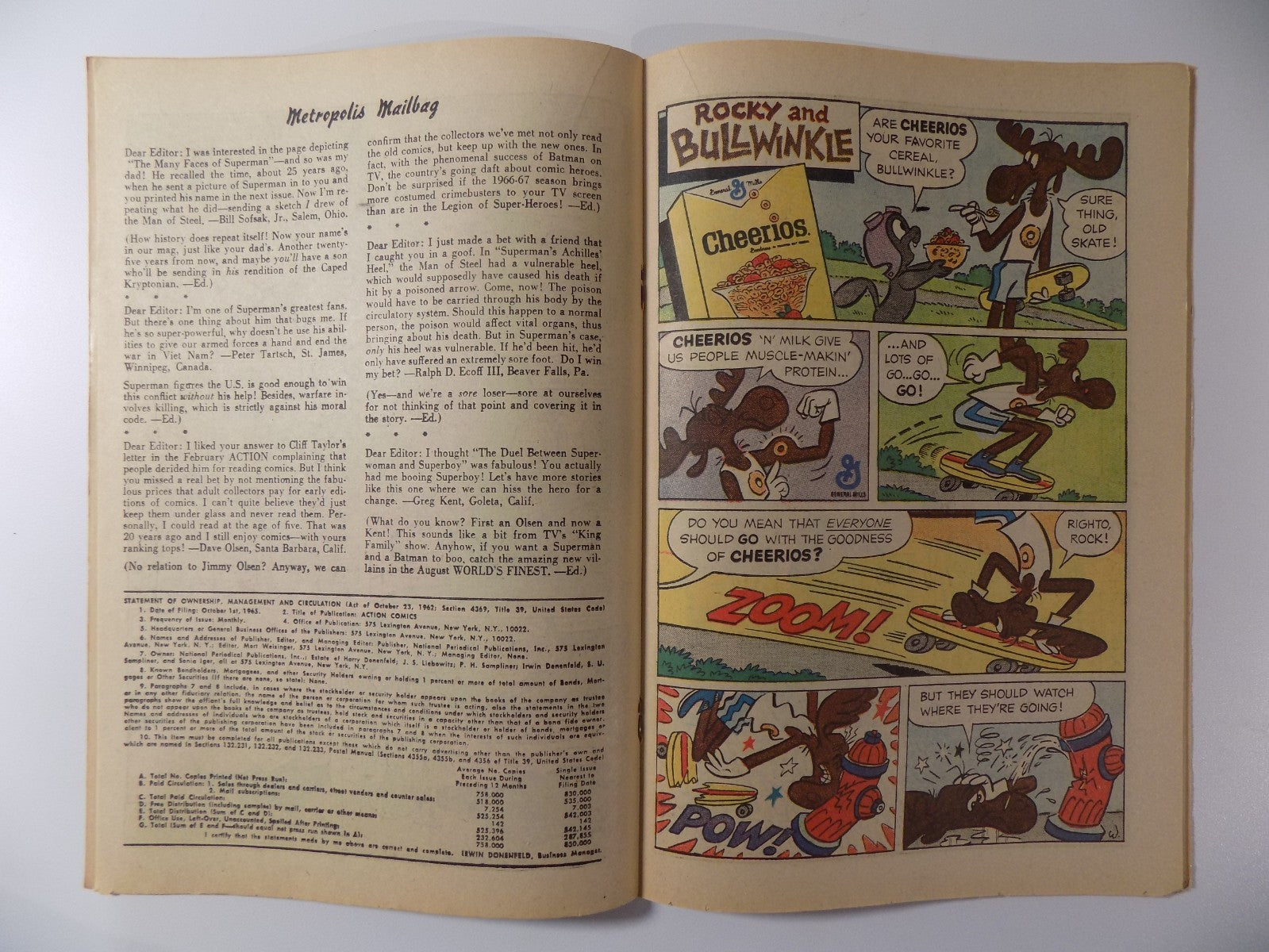 Action #338 DC Comic June 1966 Fine-