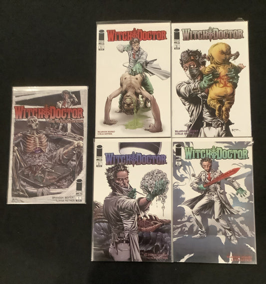 Witch Doctor #1-4 + Resuscitation #1 Complete Comic Set, Image Comics, 2011