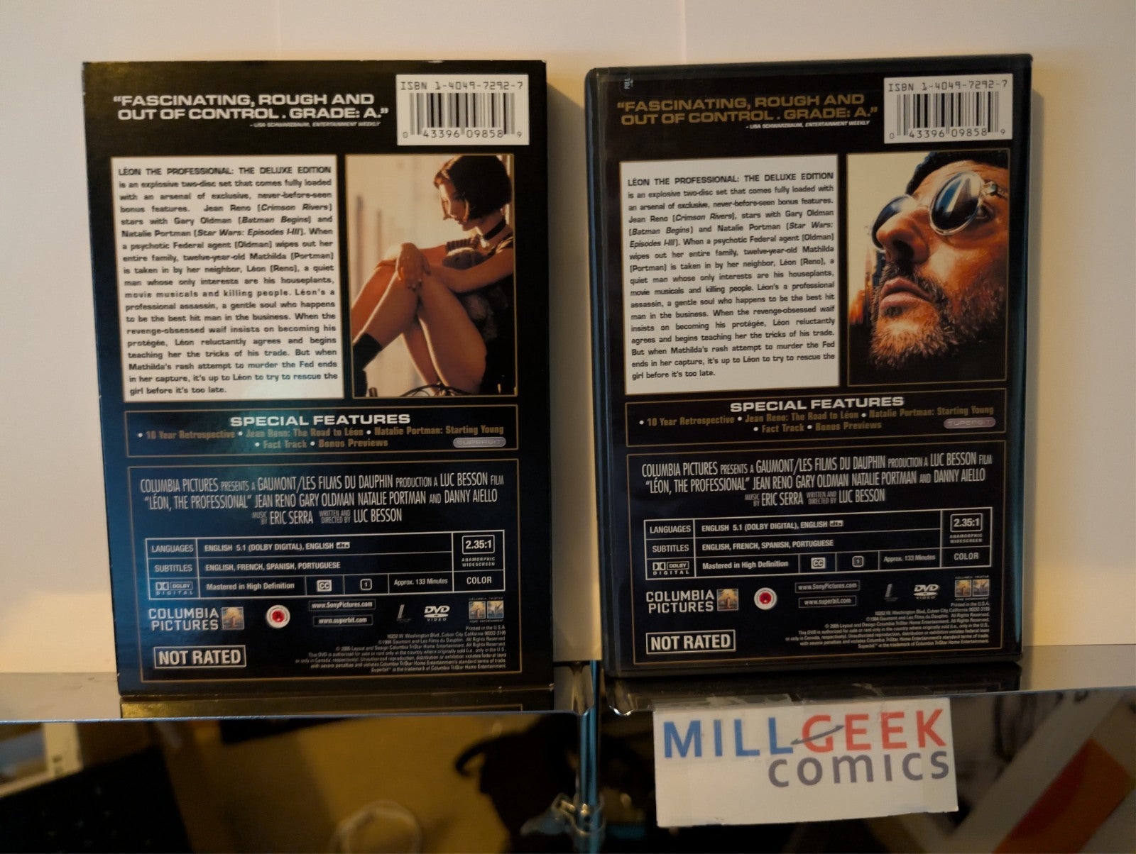 Leon the Professional / Ronin, 2 Movie lot (DVD) -JD