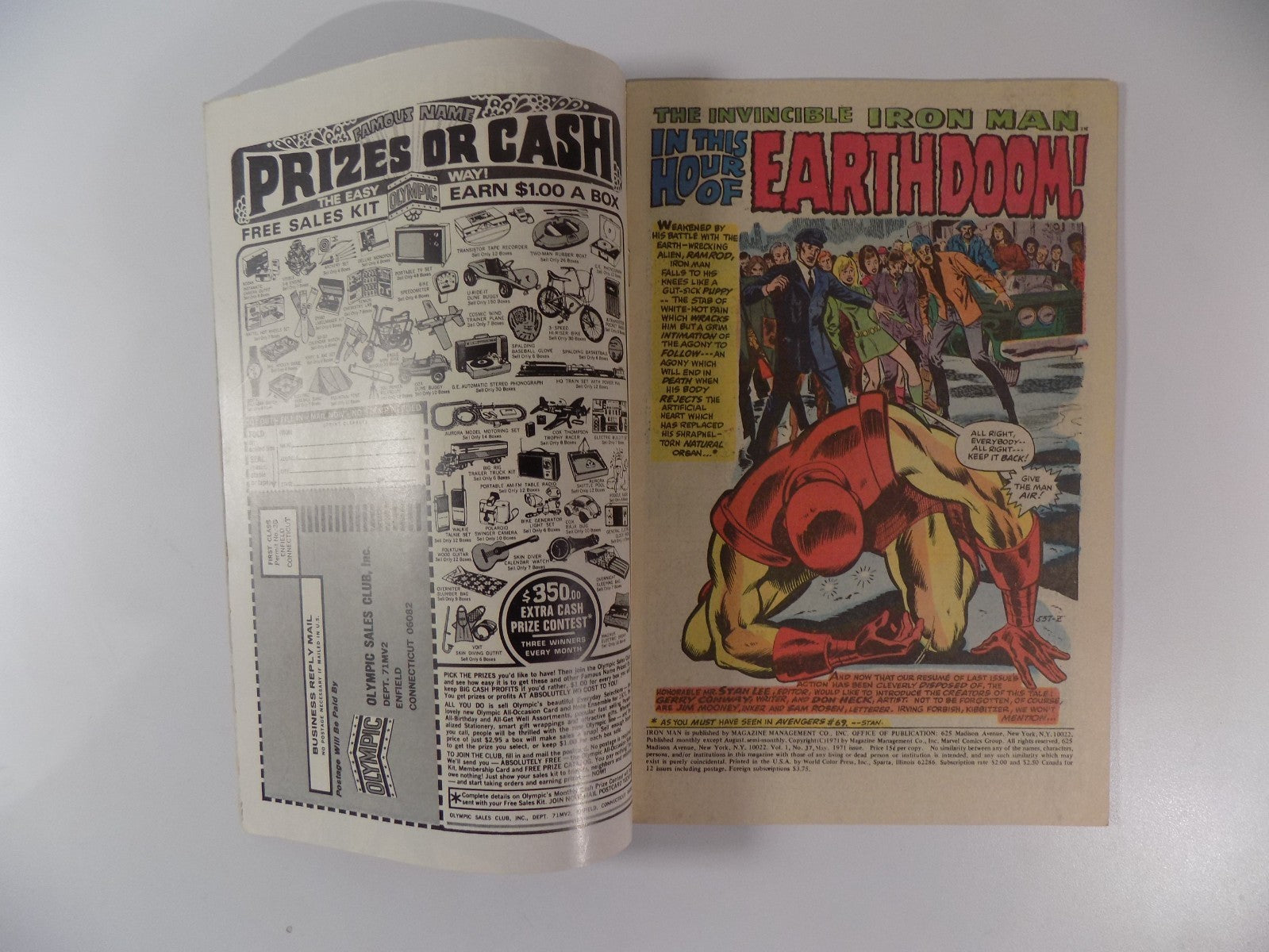 Iron Man #37 Marvel Comic May 1971 Fine/Very Fine