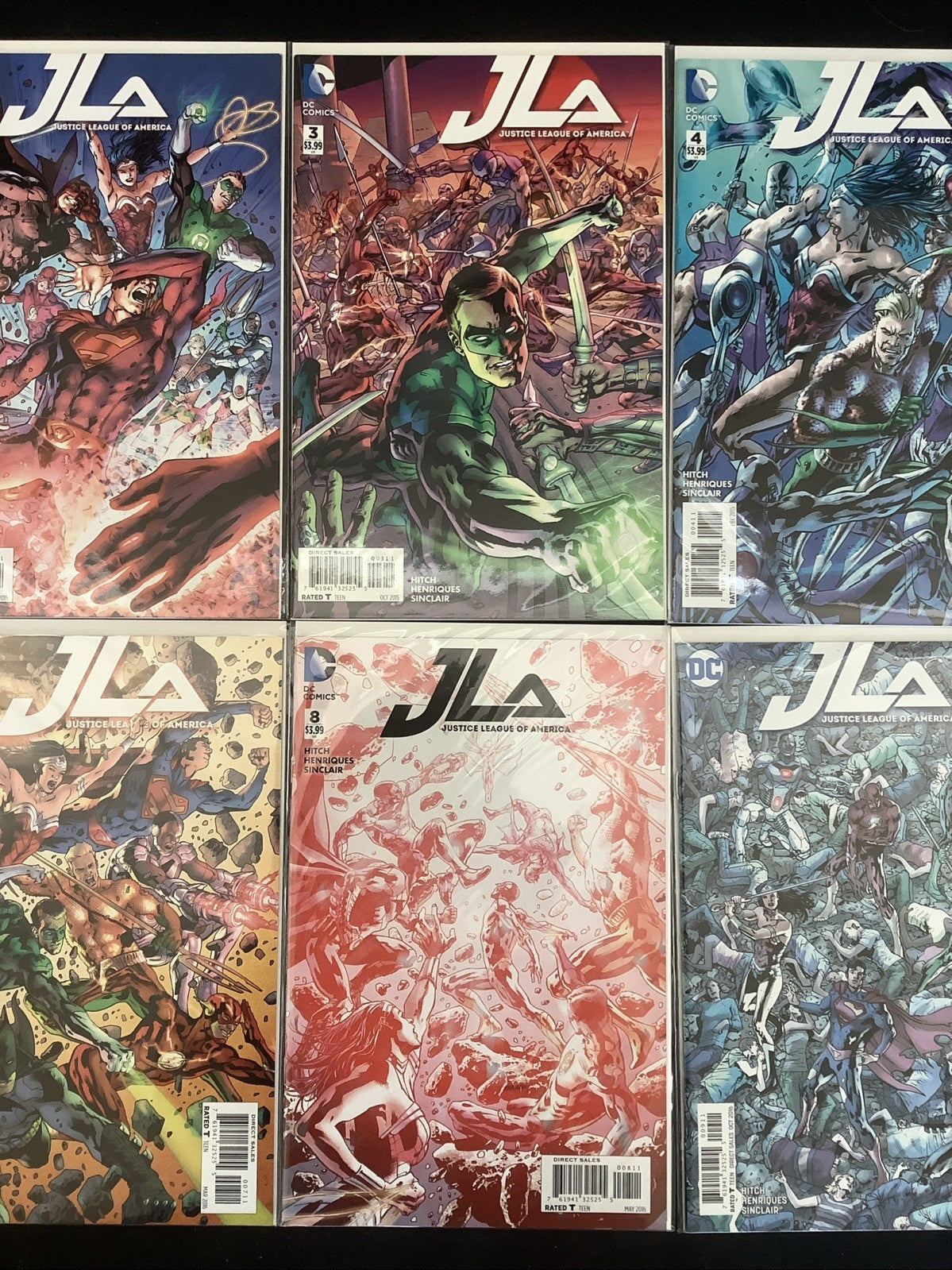 Justice League of America #1-10 Complete Comic Set, DC Comics, Bryan Hitch