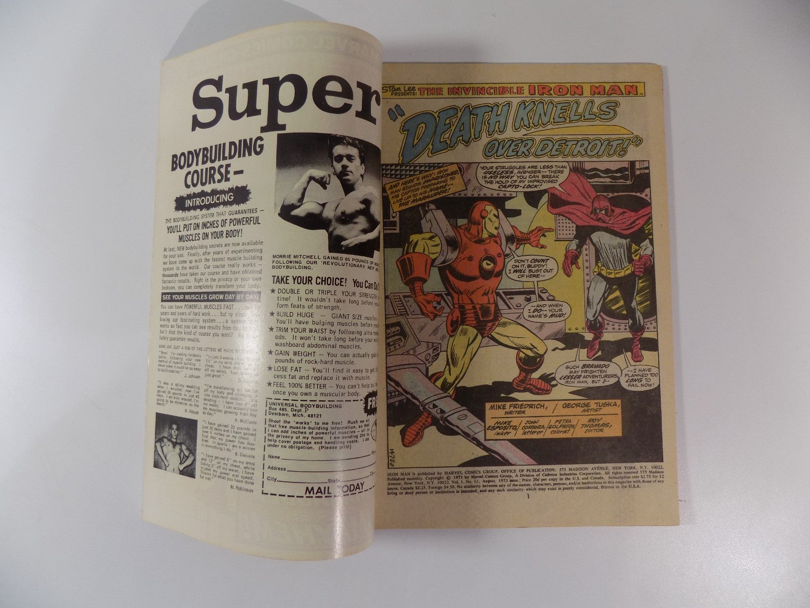 Iron Man #61 Marvel Comic August 1973 Very Fine+
