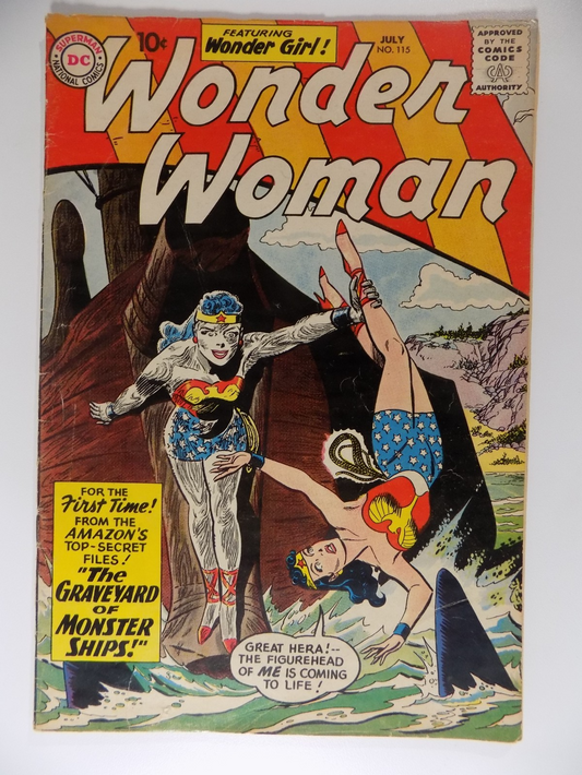 Wonder Woman #115 DC Comic July 1960 Very Good+