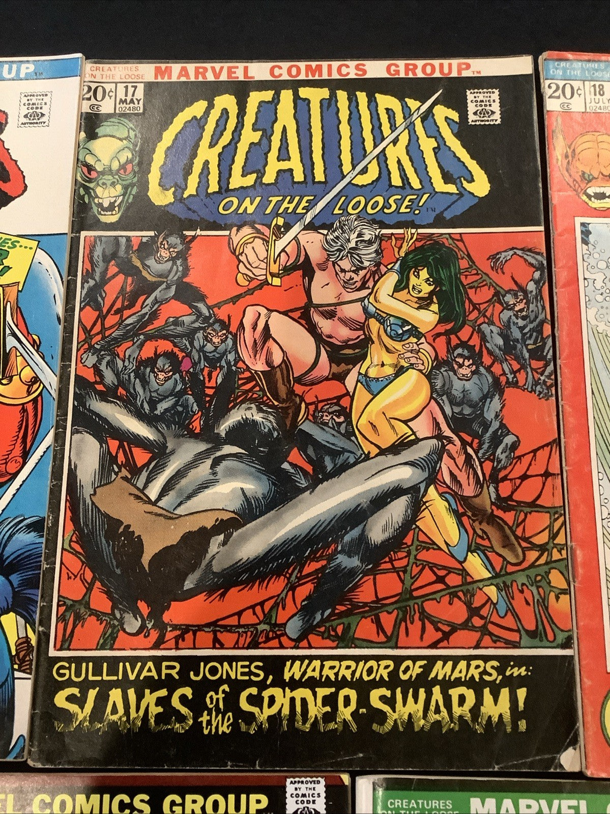 Creatures on the Loose #16-21 + Monsters On The Prowl #16 Comic Lot, Thulsa Doom