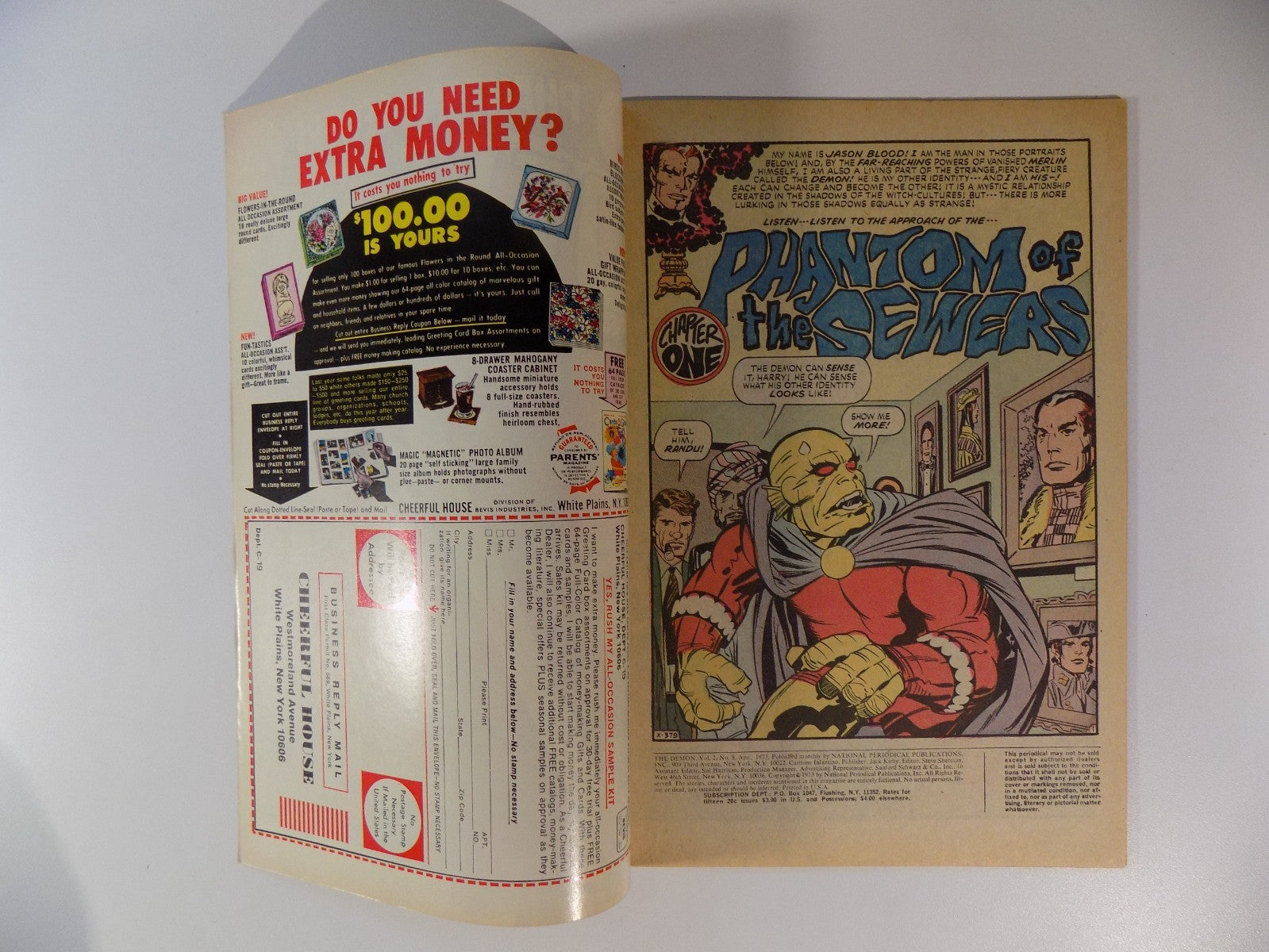 Demon #8 DC Comic April 1973 Very Fine-
