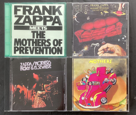 Frank Zappa 4 CD Lot FZ3 (Roxy & Elsewhere, One Size Fits All, Like New)-JD