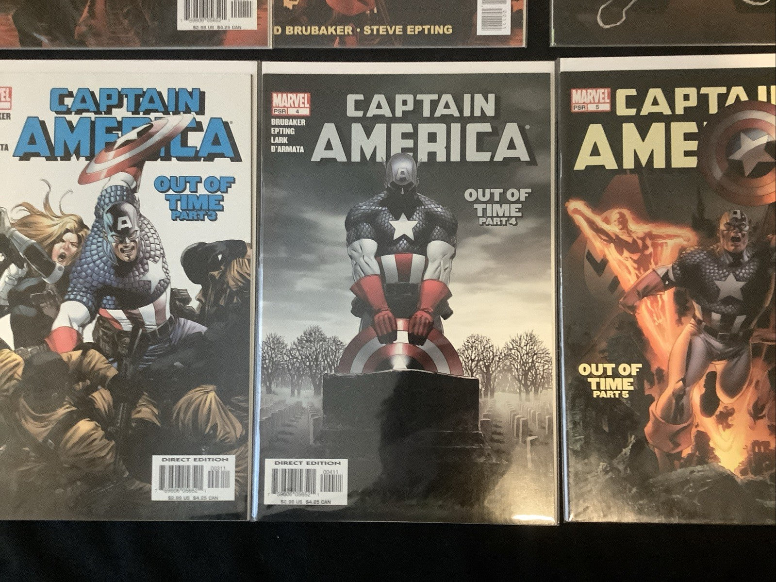 Captain America #1-5 + “Greatest” #1 Comic Lot, Marvel, 1st Cameo Winter Soldier