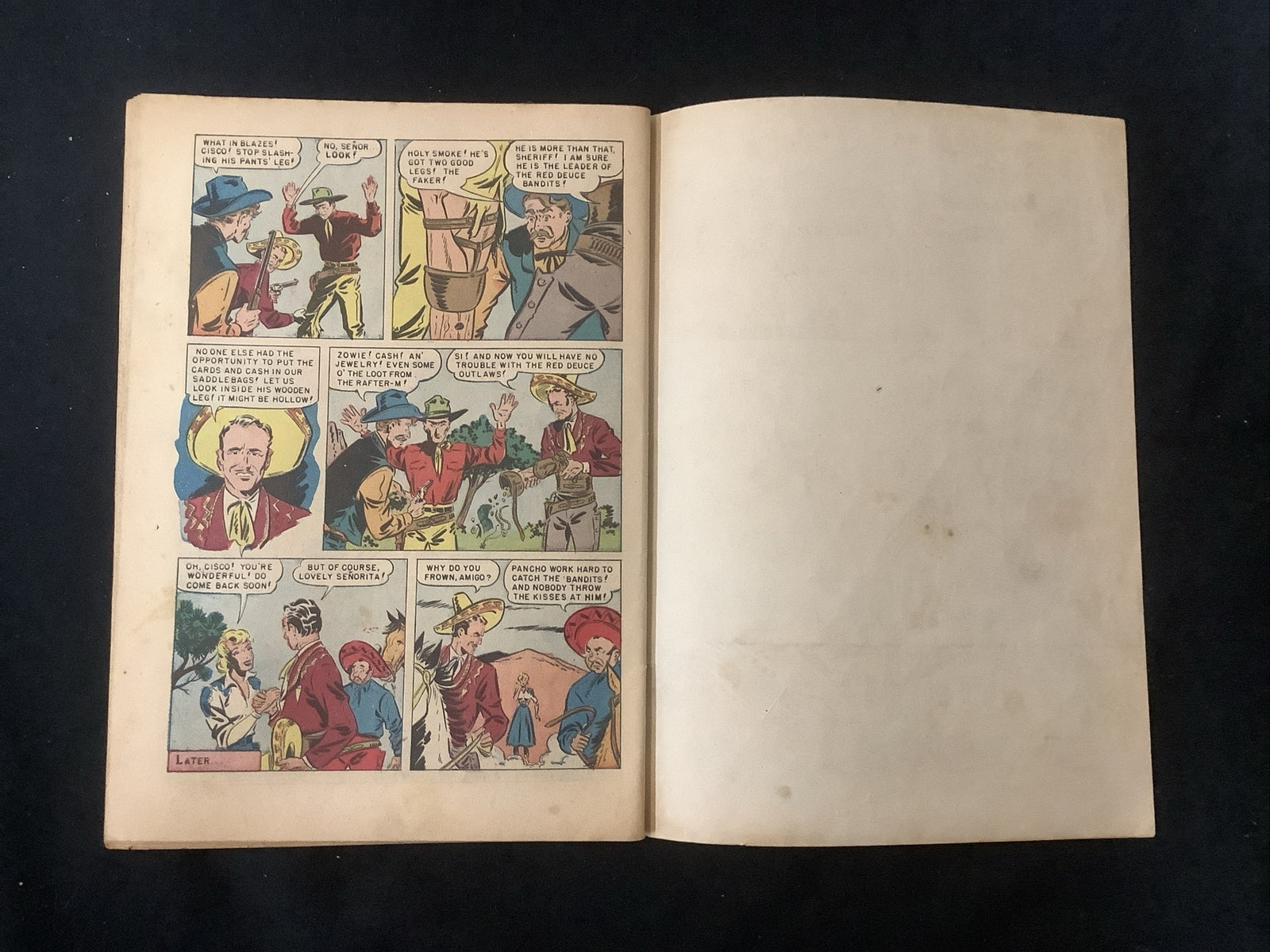 Cisco Kid Comics #292 (1950) VG (4.0) CANADIAN EDITION, 1/4” Spine Roll