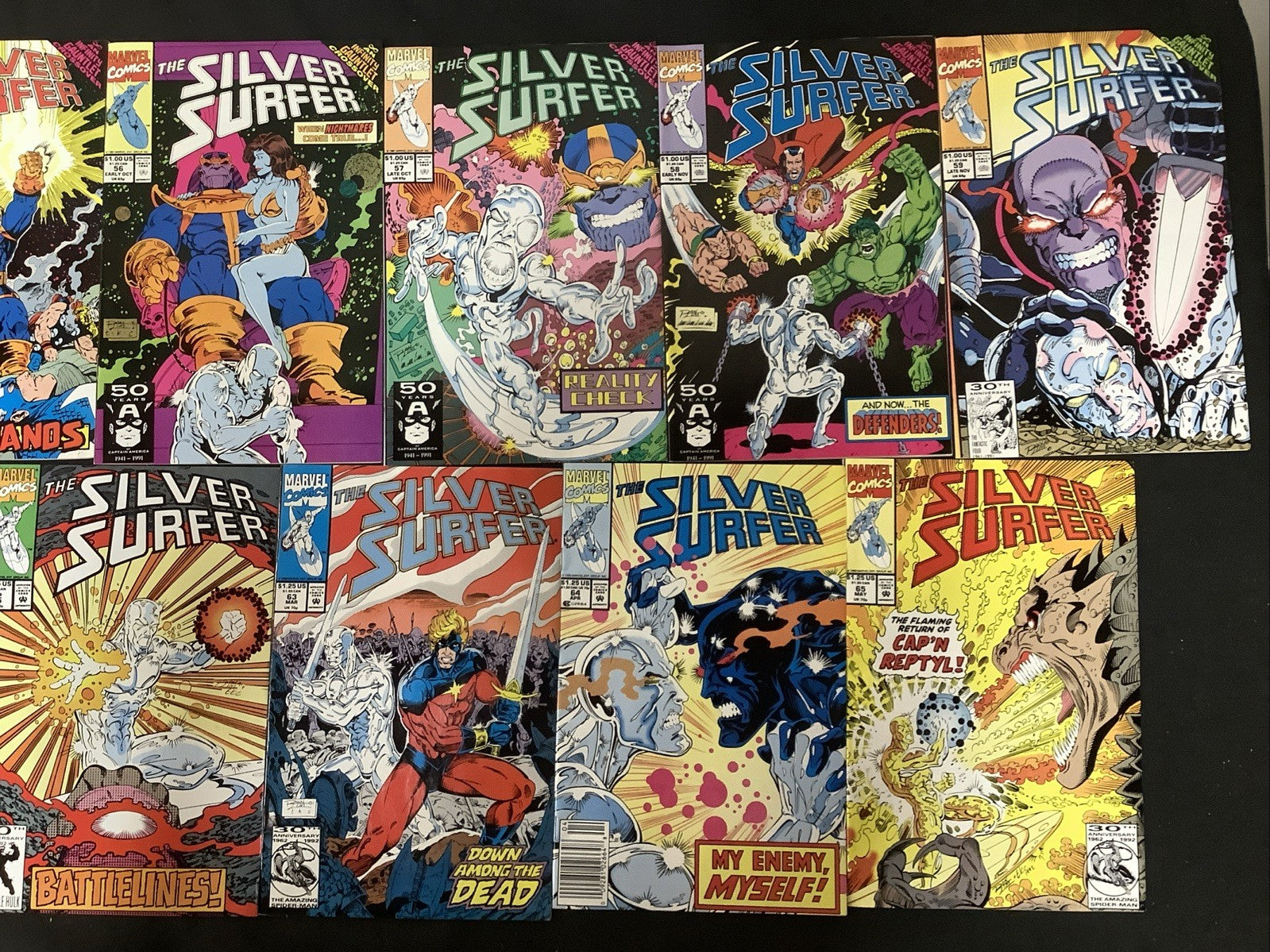 Silver Surfer #1-82 + #50 Comic Lot, Reader Copies, 1st App Infinity Gauntlet