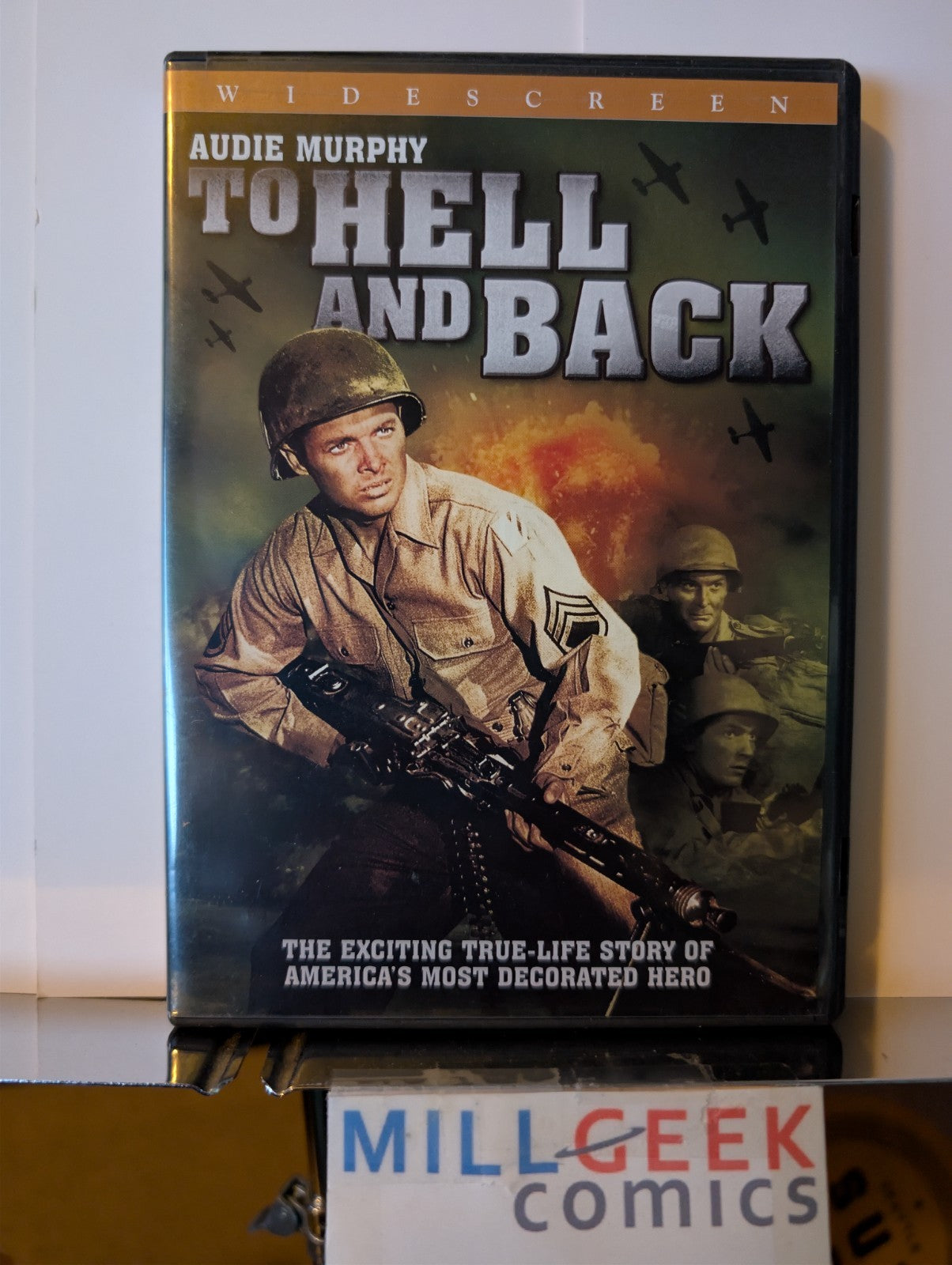 To Hell & Back / The Big Red One / Bridge at Remagen, etc, 4 Movie lot (DVD) -JD