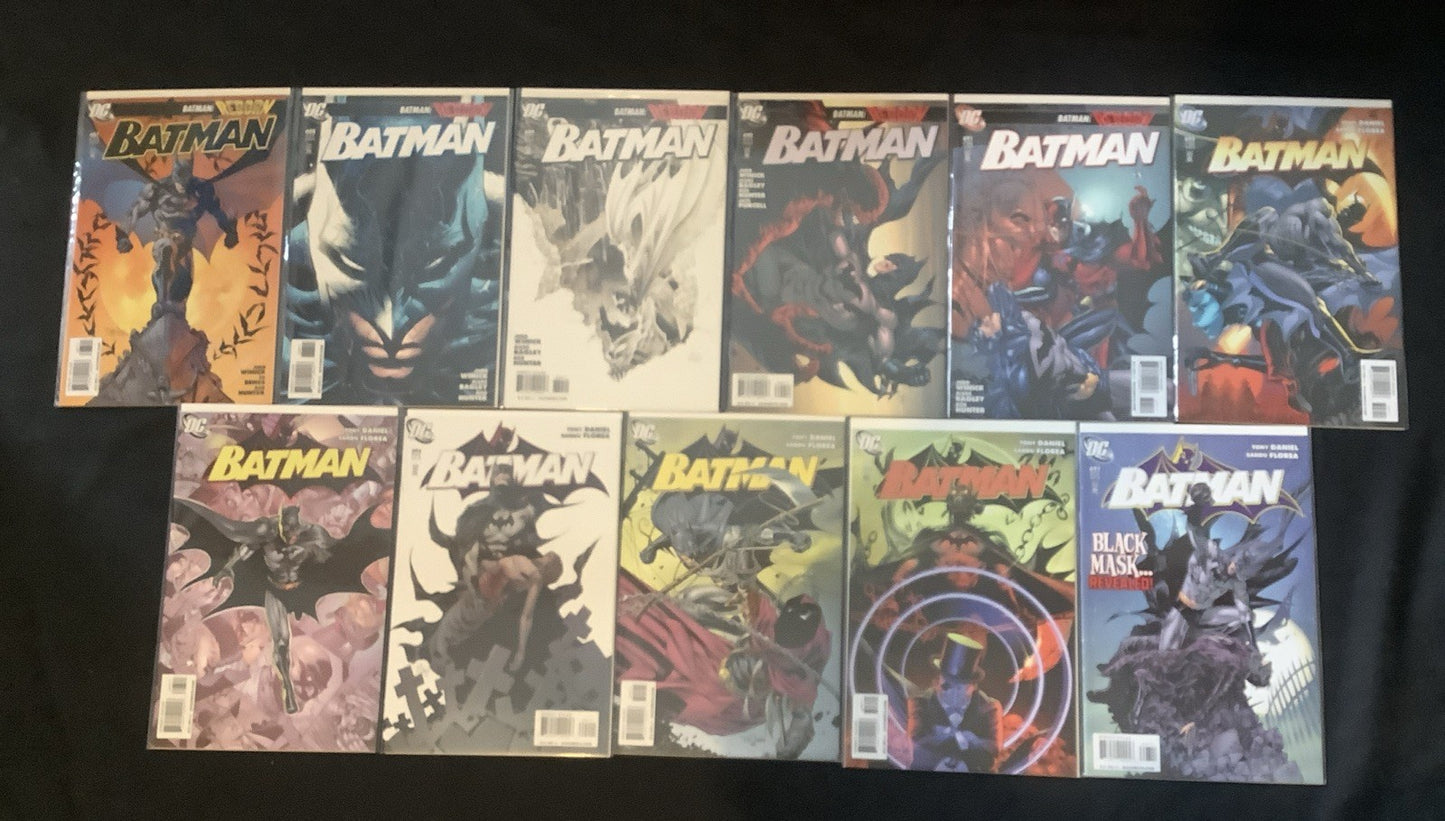Batman #687-697 Comic Lot, DC Comics, Judd Winick/Mark Bagley, 2009